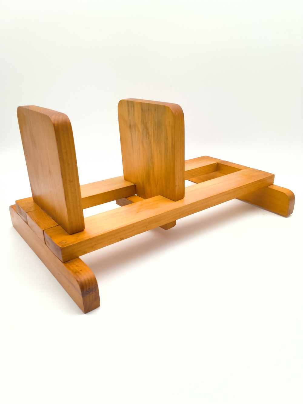 Vintage Adjustable Wooden Tabletop Book Rack